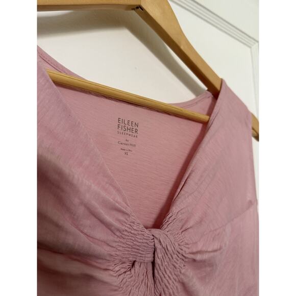 Eileen Fisher Sleepwear Garnet Hill Organic Pima Cotton Robe Nightgown Set READ - Picture 4 of 11